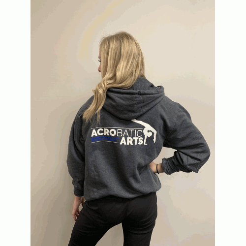 Acrobatic Arts Grey Zip Up Hoodie