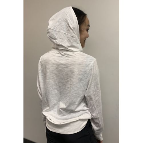 White Hooded Long Sleeve