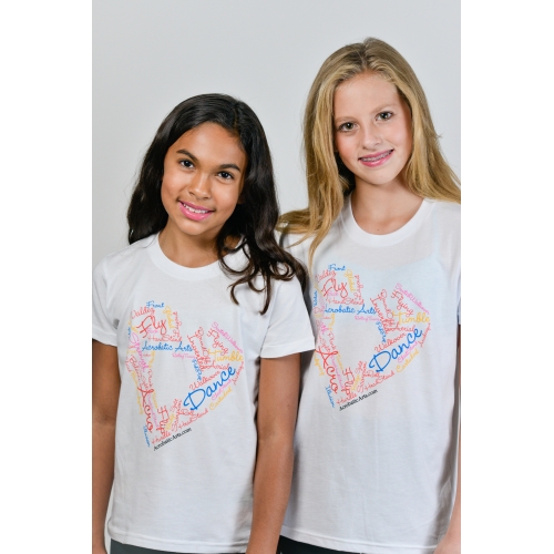 White Acro Wordle Shirt