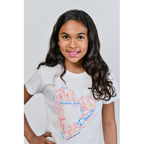 White Acro Wordle Shirt